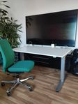 efg höj och sänkbart skrivbord 125x75, kinnarps kontorssto