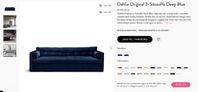 MeliMeli Dahlia Deep Blue + fotpall Luca