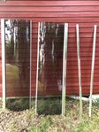 välvda duschdörrar i glas 70 x 70