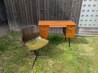 Teak skrivbord + Svante schöblom stol 