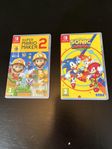 Nintendo Switch-spel: Super Mario Maker 2 + Sonic Mania Plus