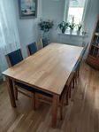 Matgrupp med 6 stolar