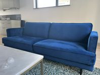 Soffa Larissa 3-sits i sammet
