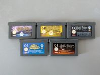 5st original Harry Potter Game Boy Advance (GBA) spel