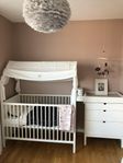 Stokke Home säng med madrass & sängskena