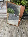 teakspegel med lampa