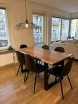 6st svarta konstläderstolar 