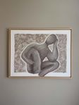 Konst: Texturtavla-målning 70x90cm