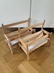 2 st IKEA Flisat bokställ / golvbokhylla i fint skick!