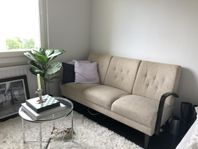 Vintage soffa i linne 