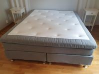 Kontinentalsäng Bedly Meja 160x200 ljusgrå