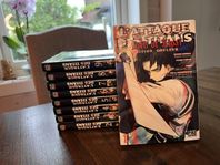 9 BÖCKER ”L’attaque des titans” PÅ FRANSKA 