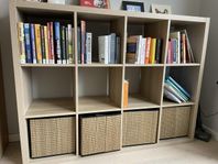 KALLAX hylla från IKEA – vitlaserad ekeffekt, 4x3 fack