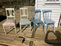 pinnstolar pallar shabby chic antikt