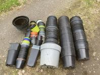 Plastkrukor till odling och omskolning
