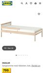 Sniglar IKEA juniorsäng 160x70cm med madrass 