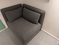 Bäddfåtölj IKEA Vallentuna, mörkgrå 