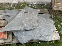 oregelbundna skifferplattor