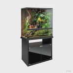 Exo Terra Large XL - Terrarium med skåp och lampa.