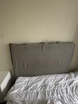 Sänggavel i linne, 120cm 