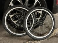 nya däck till lådcykel