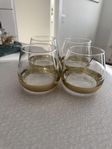 Glas guldig botten