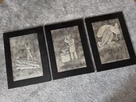 6 st Svenskt Tenn Tavlor