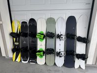 Snowboards och bindningar