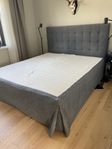 Sänggavel 180 cm inkl sängkappa