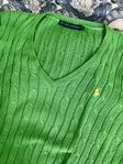 Ralph Lauren grön kabelstickad tröja 