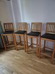 Barstolar ek 4st +2 st