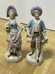 Porslinsfigur - Pojke och tjej 