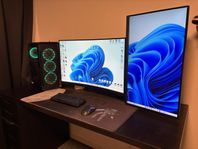 PC Gaming -inkl 2 skärmar i5 11400F- RTX 3060 Ti, Windows 1
