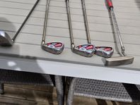 Wilson grafit klubbor + nybörjar putter