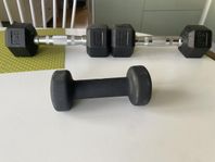 3kg hantlar och 1,5 kg hantlar