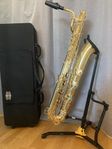 Baryton sax med tillbehör