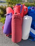 Yoga Bollster, yogaband och block 