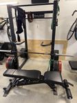 Power rack / vikter / stång / bänk 