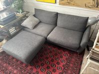 3-sits soffa från Bolia inkl fotpall