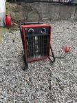 Värmefläkt 400 v, 9 kw med två stegs termostat