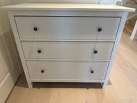 IKEA HEMNES Byrå med 3 lådor, 108x96 cm