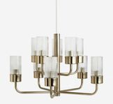 H&M taklampa 10 armar mässing / guld