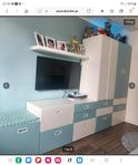 2 garderober, hyllor, förvaringsbox från ikea
