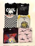 6 st t-shirts strl. 134/140.