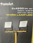 Arbetslampa 2x50W med stativ 4000lm