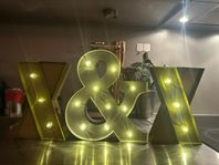 belysning - lampa -bokstäver X & X