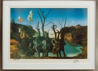 SALVADOR DALÍ. "Swans reflecting elephants.
