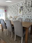 stor matgrupp ekbord 6 stolar