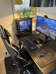 Komplett Gaming setup HP Omen 25L + skärm, tillbehör & sto