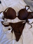 Calzedonia Bikini - e shiny satin choco brown & gucci